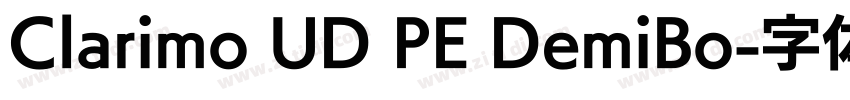 Clarimo UD PE DemiBo字体转换